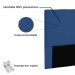 Cabeceira Solteiro 0,90m Ravenna Suede Azul Marinho - Pallazio