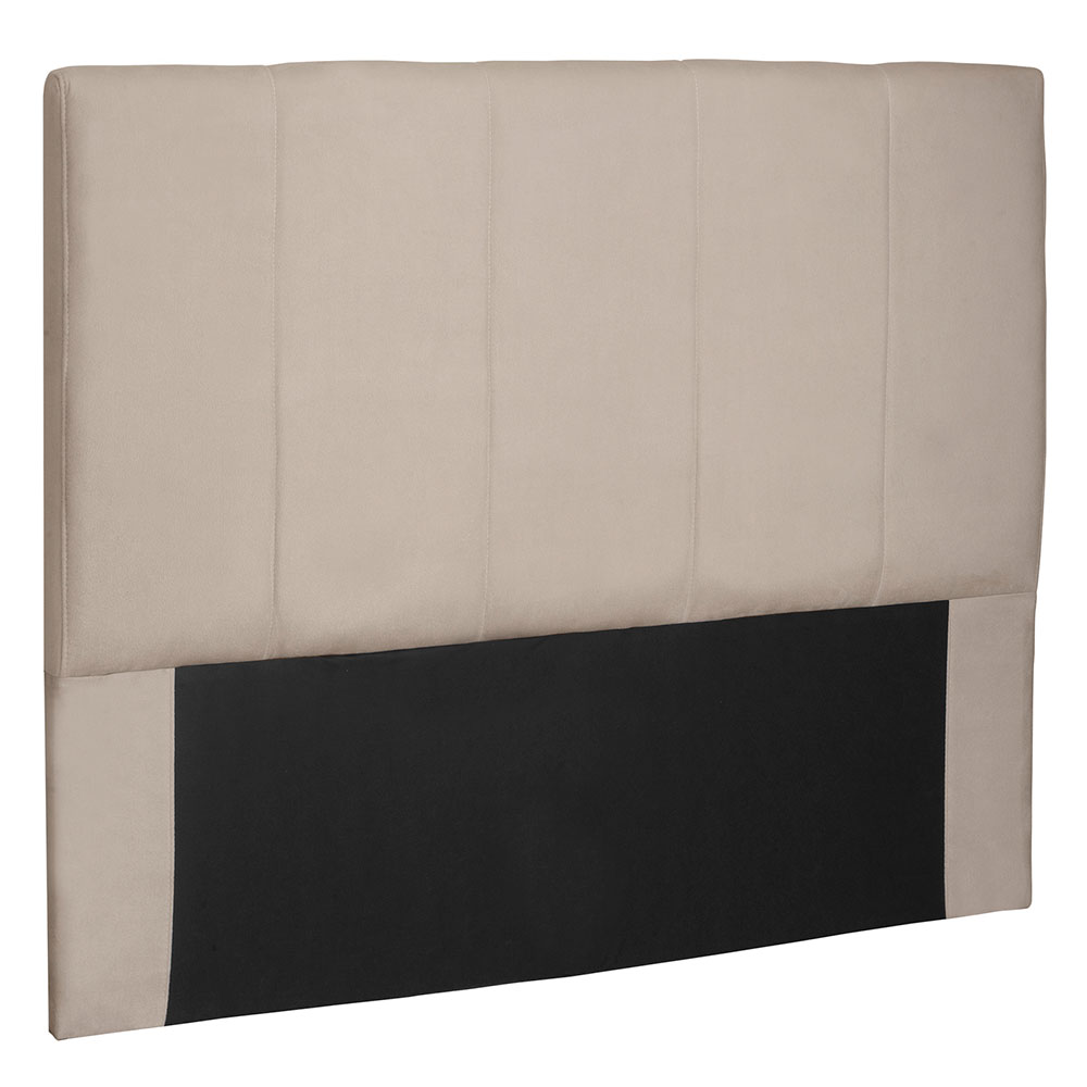 Cabeceira Solteiro 0,90m Ravenna Suede Bege - Pallazio