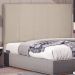 Cabeceira Solteiro 0,90m Ravenna Suede Bege - Pallazio