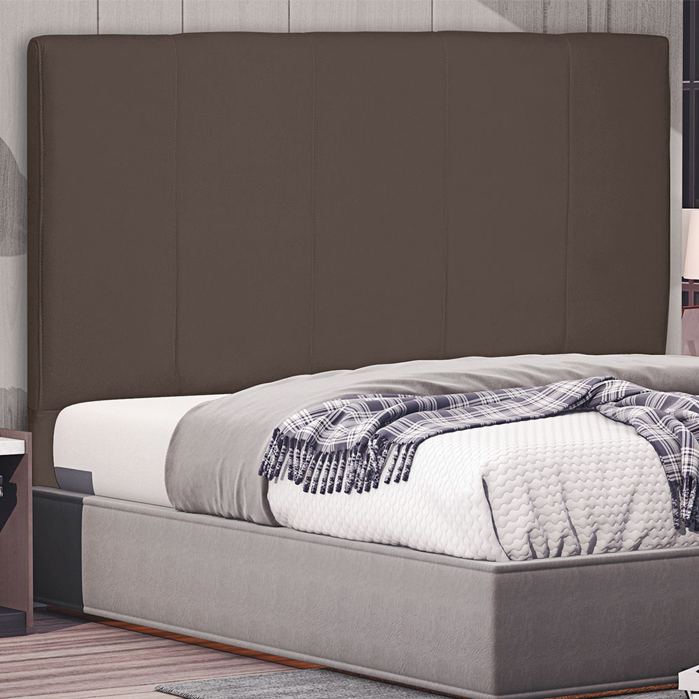 Cabeceira Solteiro 0,90m Ravenna Suede Caramelo - Pallazio