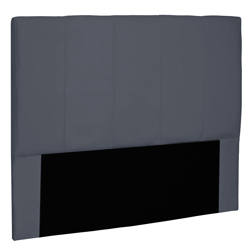 Cabeceira Solteiro 0,90m Ravenna Suede Cinza - Pallazio