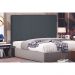 Cabeceira Solteiro 0,90m Ravenna Suede Cinza - Pallazio