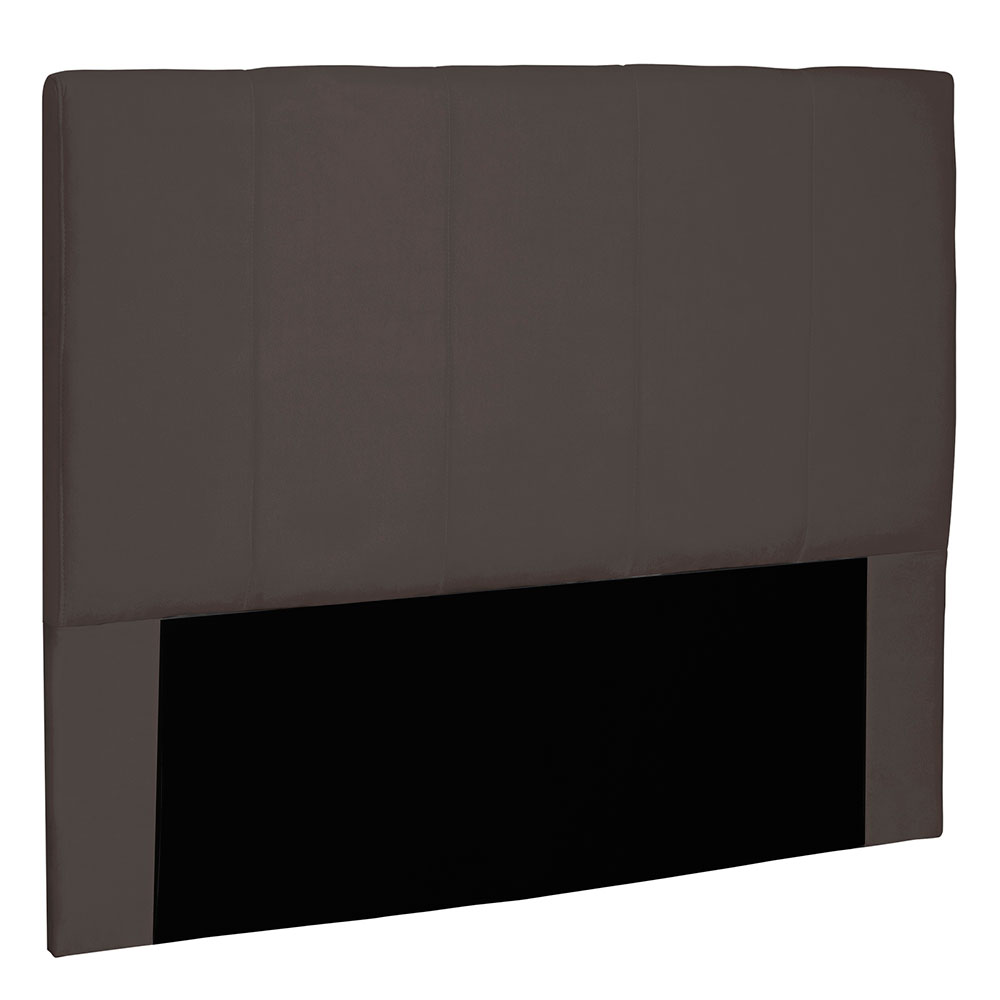 Cabeceira Solteiro 0,90m Ravenna Suede Marrom Café - Pallazio