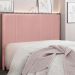 Cabeceira Solteiro 0,90m Ravenna Veludo Rosa - Pallazio