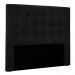Cabeceira Solteiro 0,90m Santiago Suede Preto - Pallazio