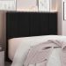 Cabeceira Solteiro 0,90m Sevilha Suede Preto - Pallazio