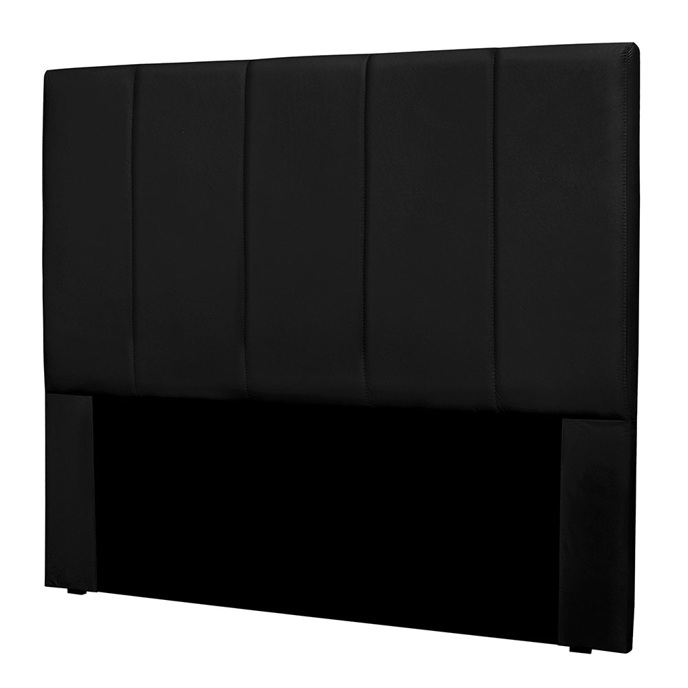Cabeceira Solteiro 0,90m Sevilha Suede Preto - Pallazio