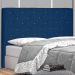 Cabeceira Solteiro 0,90m Tânia Suede Azul Marinho - Pallazio