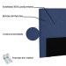 Cabeceira Solteiro 0,90m Tânia Suede Azul Marinho - Pallazio