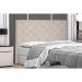 Cabeceira Solteiro 0,90m Tânia Suede Bege - Pallazio