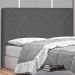 Cabeceira Solteiro 0,90m Tânia Suede Cinza - Pallazio
