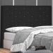 Cabeceira Solteiro 0,90m Tânia Suede Preto - Pallazio