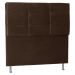 Cabeceira Solteiro 0,90m Tóquio Suede Marrom - Pallazio