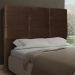 Cabeceira Solteiro 0,90m Tóquio Suede Marrom - Pallazio