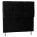 Cabeceira Solteiro 0,90m Tóquio Suede Preto - Pallazio