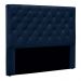 Cabeceira Solteiro 0,90m Toledo Suede Azul Marinho - Pallazio