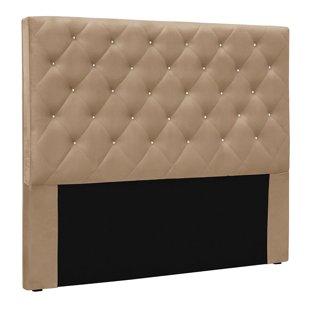 Cabeceira Solteiro 0,90m Toledo Suede Bege - Pallazio