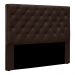 Cabeceira Solteiro 0,90m Toledo Suede Marrom - Pallazio