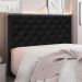 Cabeceira Solteiro 0,90m Toledo Suede Preto - Pallazio
