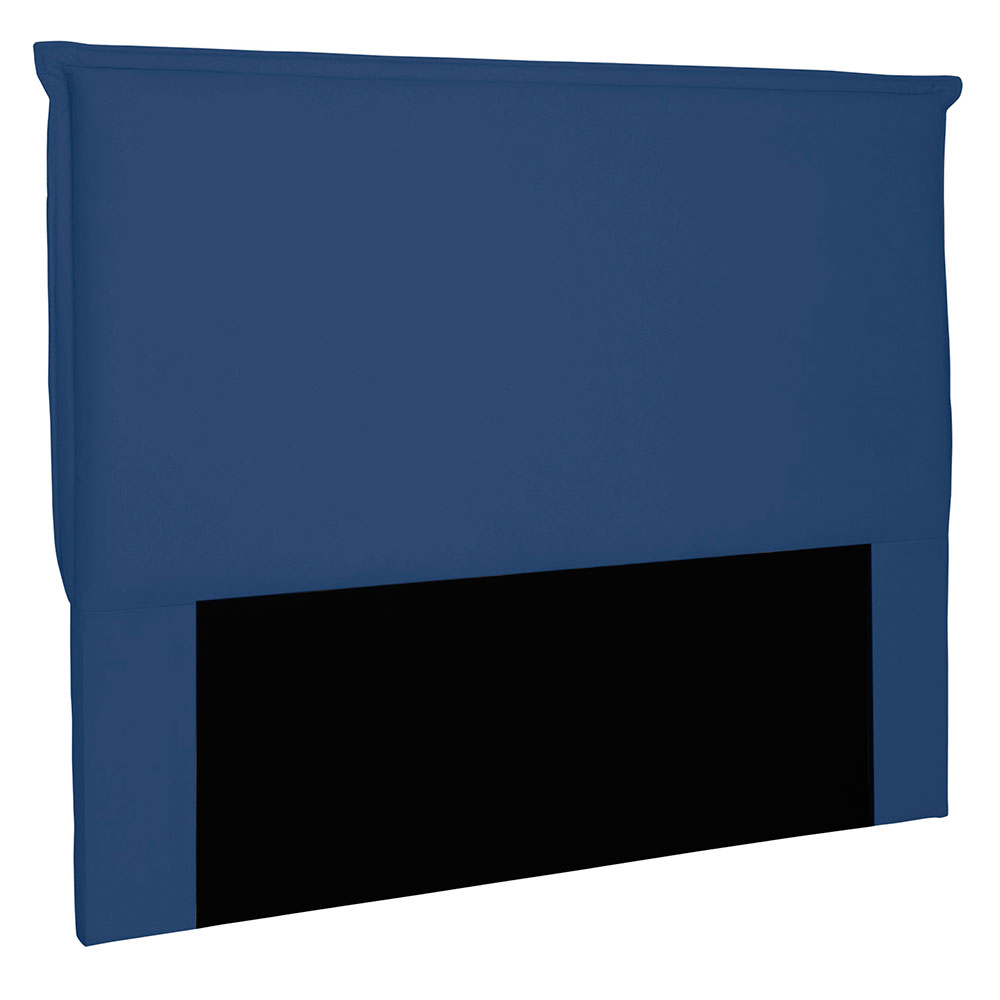 Cabeceira Solteiro 0,90m Veneza Suede Azul Marinho - Pallazio