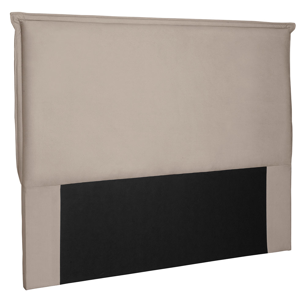 Cabeceira Solteiro 0,90m Veneza Suede Bege - Pallazio