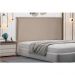 Cabeceira Solteiro 0,90m Veneza Suede Bege - Pallazio