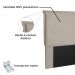 Cabeceira Solteiro 0,90m Veneza Suede Bege - Pallazio