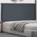 Cabeceira Solteiro 0,90m Veneza Suede Cinza - Pallazio