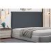 Cabeceira Solteiro 0,90m Veneza Suede Cinza - Pallazio