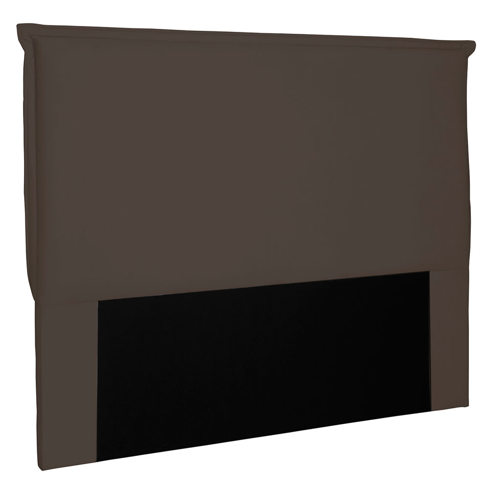 Cabeceira Solteiro 0,90m Veneza Suede Marrom Café - Pallazio
