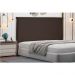 Cabeceira Solteiro 0,90m Veneza Suede Marrom Café - Pallazio
