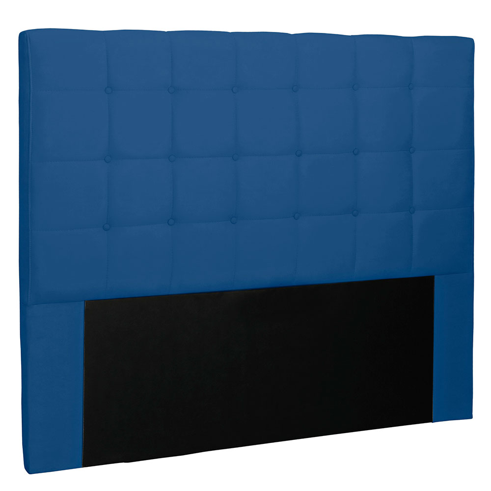 Cabeceira Solteiro 0,90m Verona Suede Azul Marinho - Pallazio