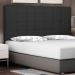 Cabeceira Solteiro 0,90m Verona Suede Preto - Pallazio