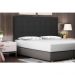 Cabeceira Solteiro 0,90m Verona Suede Preto - Pallazio