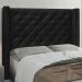 Cabeceira Solteiro 0,90m Vicenza Suede Preto - Pallazio