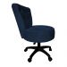 Cadeira Mocho Capitonê Elegância Veludo Azul Marinho Base Giratória - Pallazio