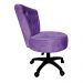 Cadeira Mocho Capitonê Elegância Veludo Roxo Base Giratória - Pallazio