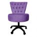 Cadeira Mocho Capitonê Elegância Veludo Roxo Base Giratória - Pallazio