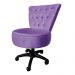 Cadeira Mocho Capitonê Elegância Veludo Roxo Base Giratória - Pallazio