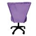 Cadeira Mocho Capitonê Elegância Veludo Roxo Base Giratória - Pallazio