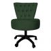Cadeira Mocho Capitonê Elegância Veludo Verde Base Giratória - Pallazio