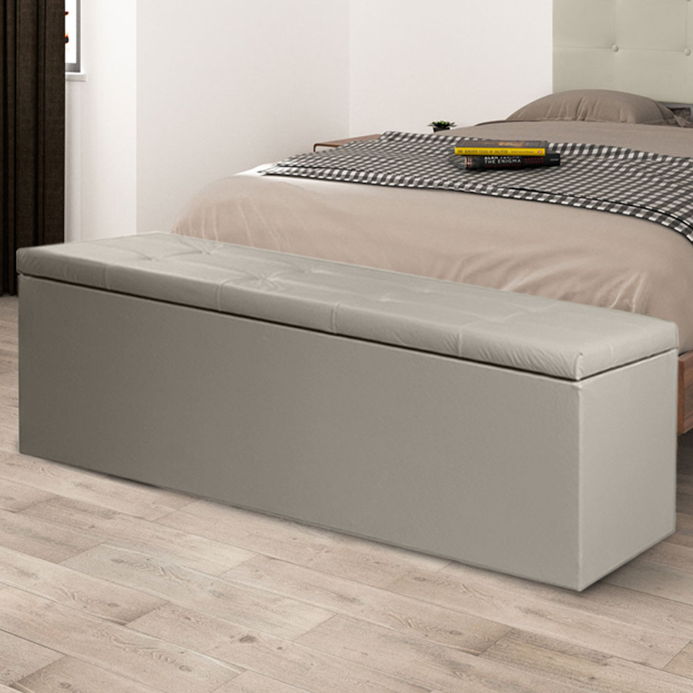 Calçadeira Recamier Baú King 1,95m Berlim Corano - Pallazio