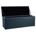 Calçadeira Recamier Baú King 1,95m Madrid Suede Azul Marinho - Pallazio