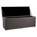 Calçadeira Recamier Baú King 1,95m Madrid Suede Cinza - Pallazio