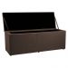 Calçadeira Recamier Baú King 1,95m Madrid Suede Marrom - Pallazio