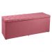 Calçadeira Recamier Baú King 1,95m Madrid Suede Rosa - Pallazio