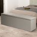 Calçadeira Recamier Baú Queen 1,60m Berlim Corano Bege - Pallazio