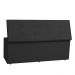 Calçadeira Recamier Baú Queen 1,60m Berlim Corano Preto - Pallazio