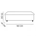 Calçadeira Recamier Baú Queen 1,60m Madrid Suede Marrom - Pallazio