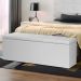 Calçadeira Recamier Baú Queen 1,60m Roma Corano Branco - Pallazio